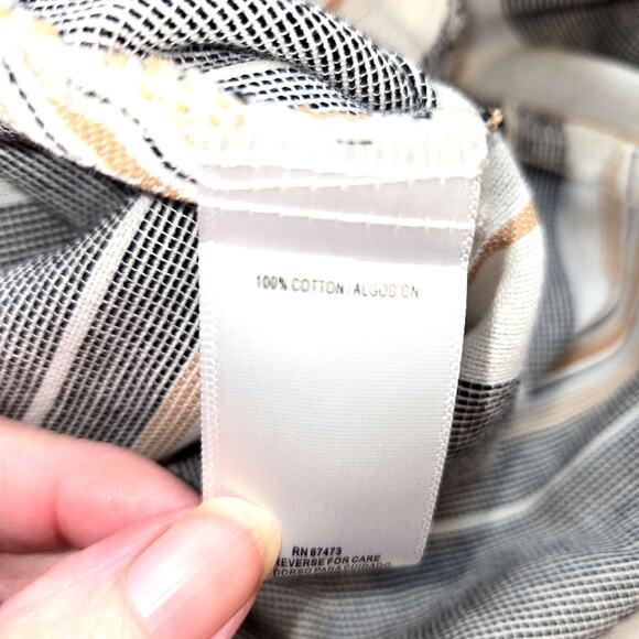 Violet Weekend Large Wrap Women's Sleeveless Sun Dress Stripe Miss Size 12 14 - Picture 4 of 6